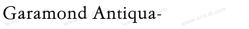 Garamond Antiqua字体转换
